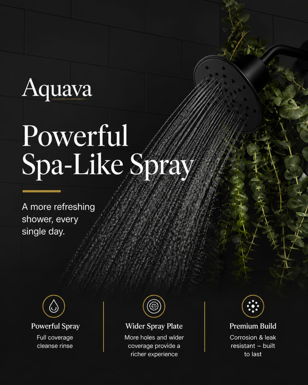 Aquava filtered showerhead lifestyle image