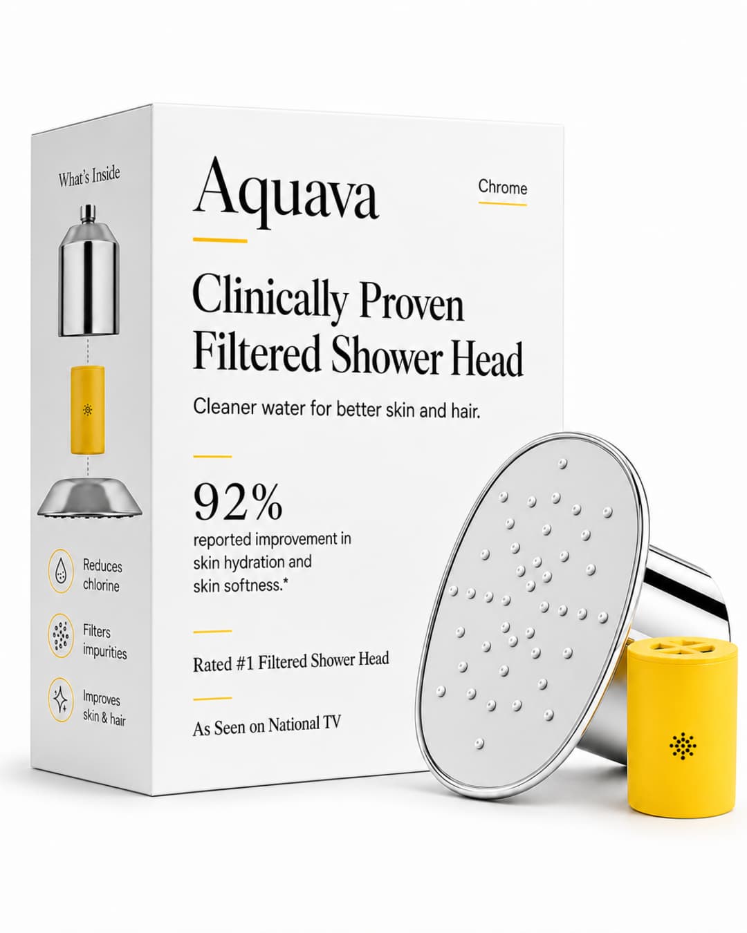 Aquava filtered showerhead