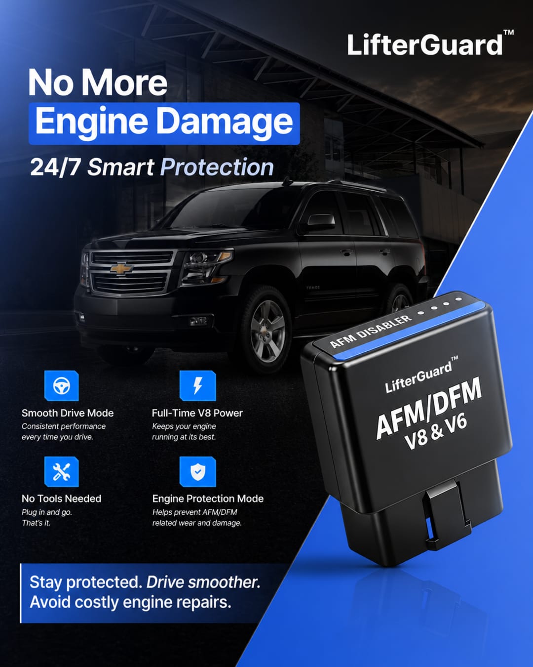 LifterGuard product or AFM/DFM disabler in use