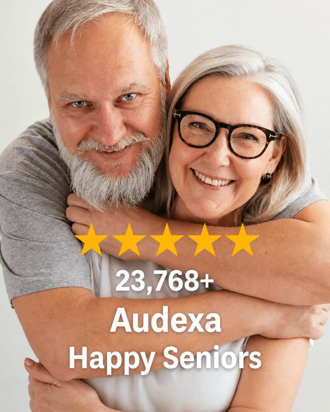 Seniors smiling and connecting thanks to better hearing