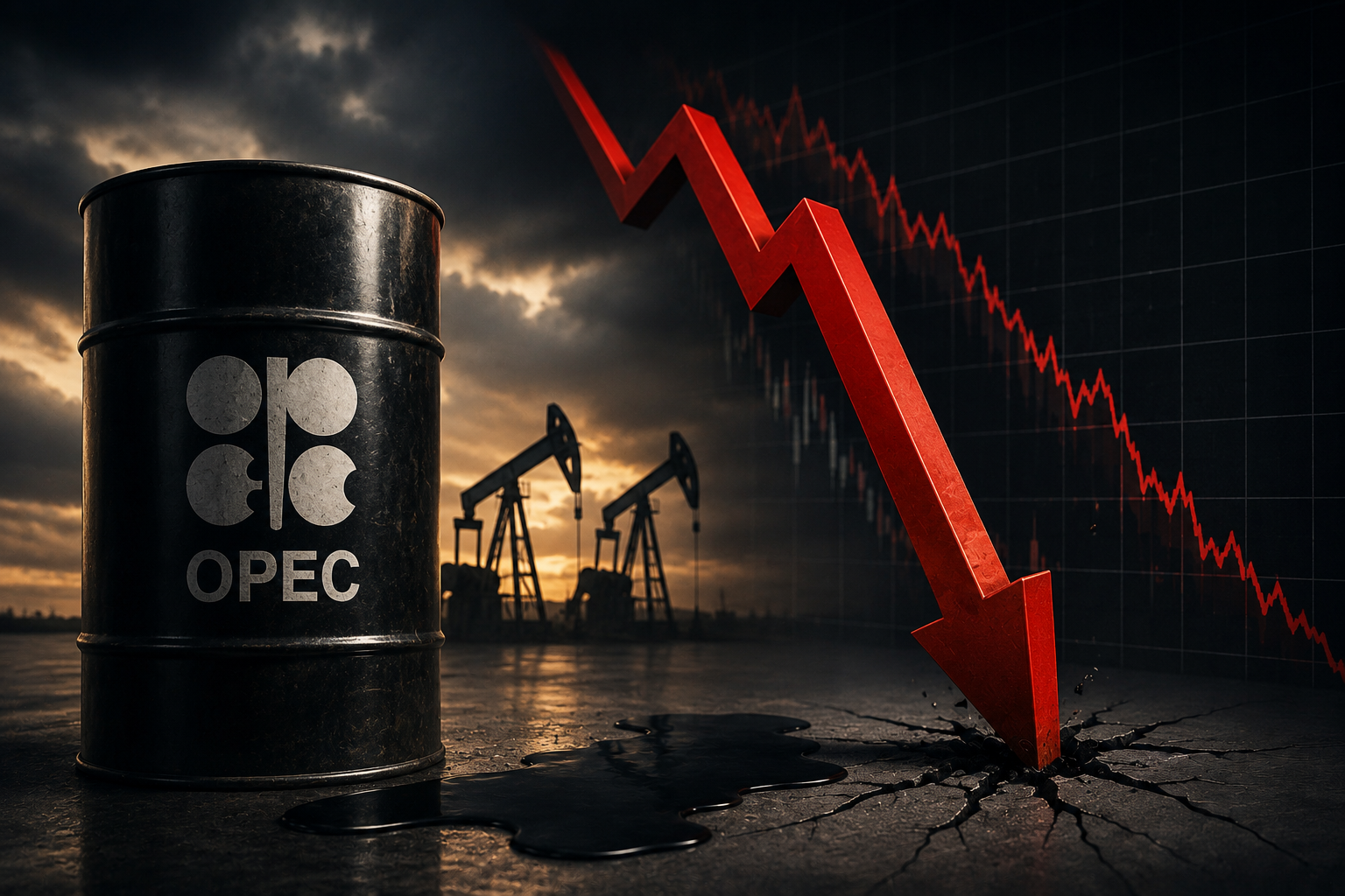 LA OPEP ACUERDA UN AUMENTO DE PRODUCCIÓN Y HACE CAER PRECIOS DEL PETRÓLEO