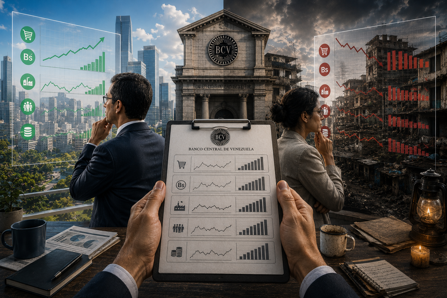 UNA MISMA ECONOMÍA Y DOS LECTURAS OFICIALES CON LOS MISMOS DATOS DEL BANCO CENTRAL DE VENEZUELA
