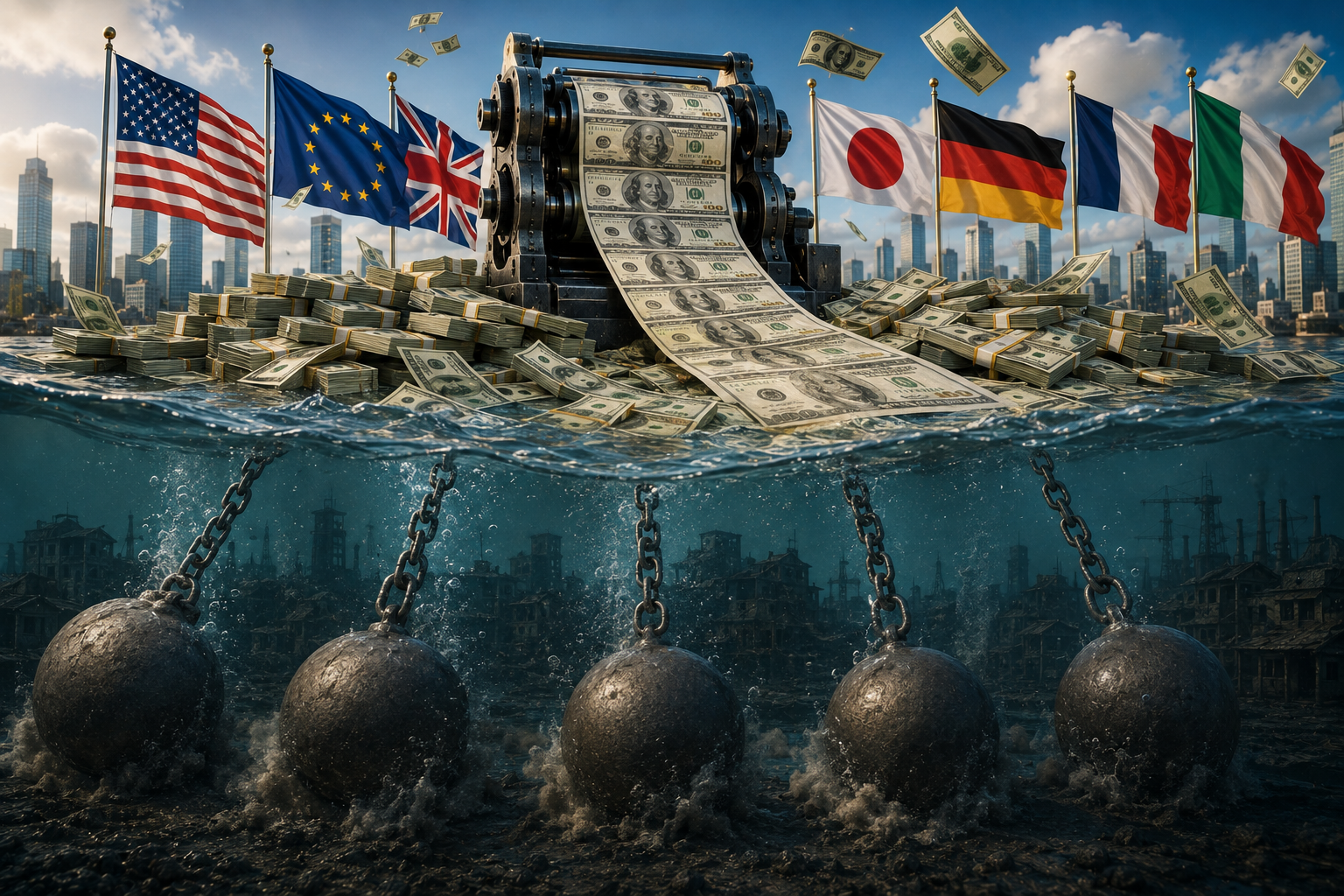 ¡EL SUR GLOBAL SE AHOGA POR LA AUSTERIDAD MONETARIA Y EL G7 SE ENRIQUECE A BILLETAZOS!