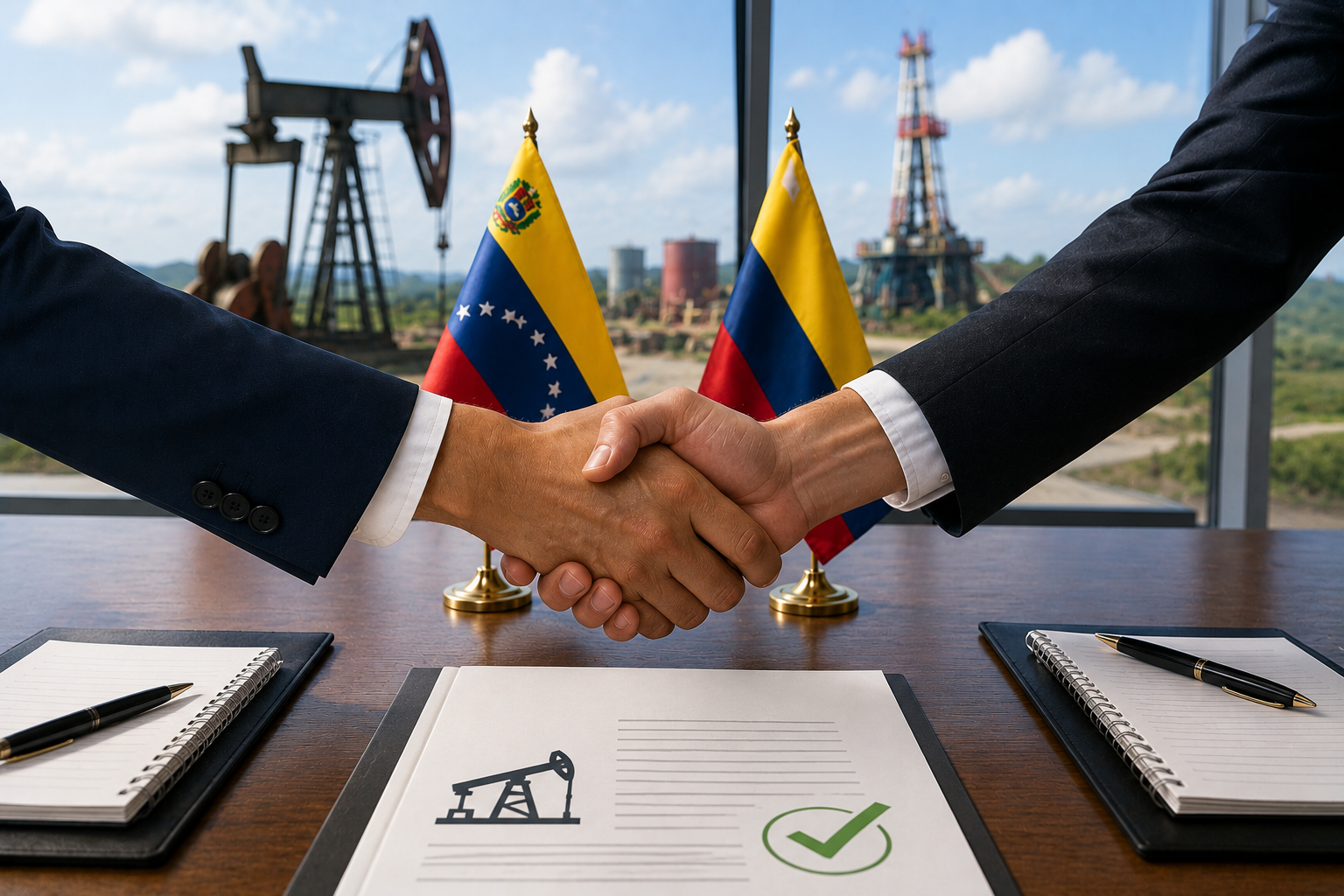 LA MESA DE DIÁLOGO GOBIERNO-OPOSICIÓN EN VENEZUELA LOGRA ACUERDOS PARA LICENCIAS PETROLERA