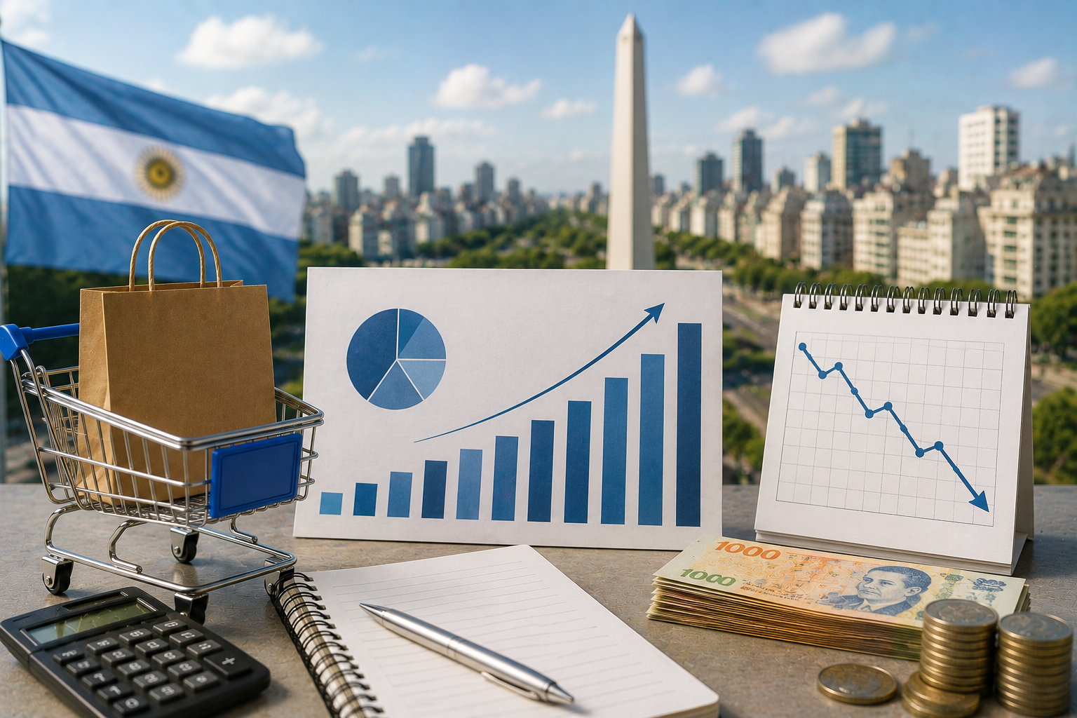 LA INFLACIÓN DE JULIO EN ARGENTINA SE UBICA EN 3.8 % MIENTRAS LAS VENTAS PYME CAEN UN 8,4 %