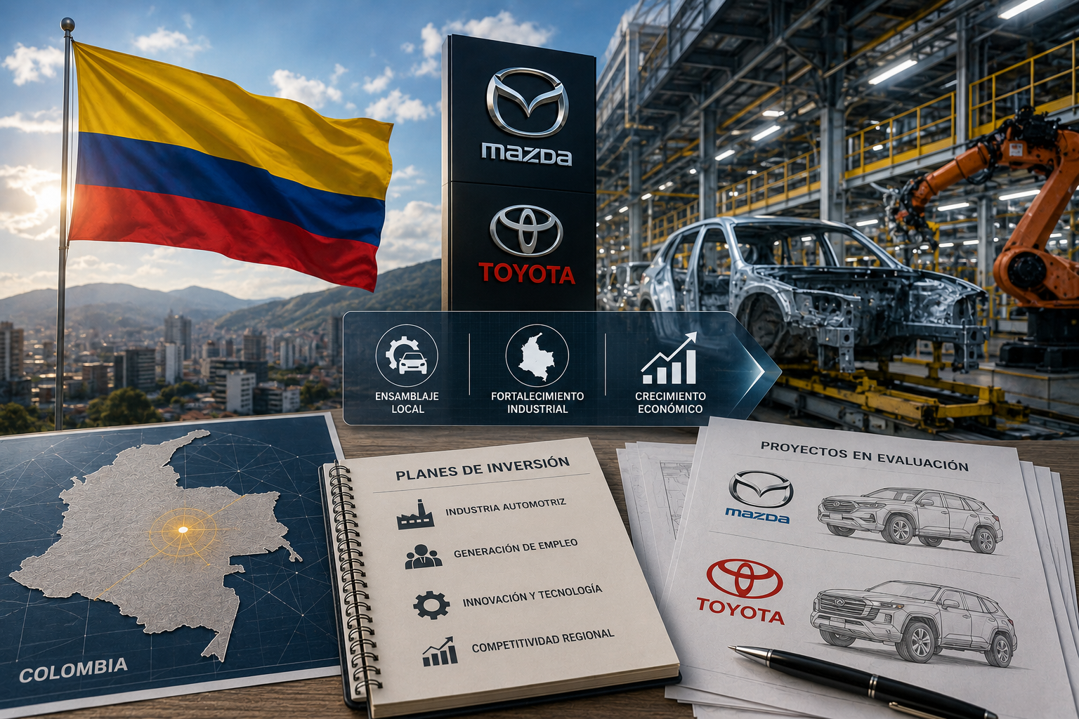 COLOMBIA NEGOCIA EL REGRESO DEL ENSAMBLAJE AUTOMOTRIZ DE MAZDA Y EVALÚA PROYECTOS CON TOYOTA