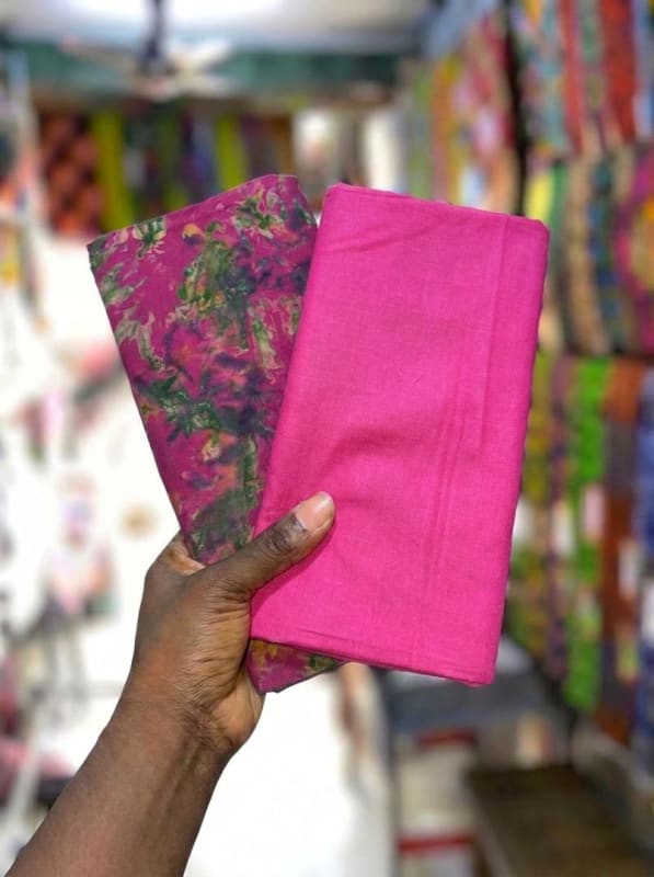 Adire Plain & Crack on Cotton (Mix & Match )