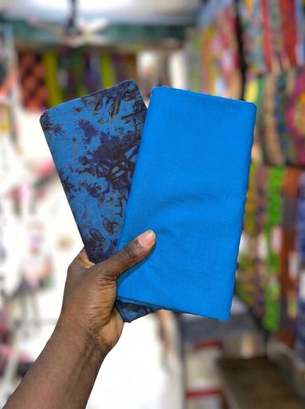 Adire Plain & Crack on Cotton (Mix & Match )