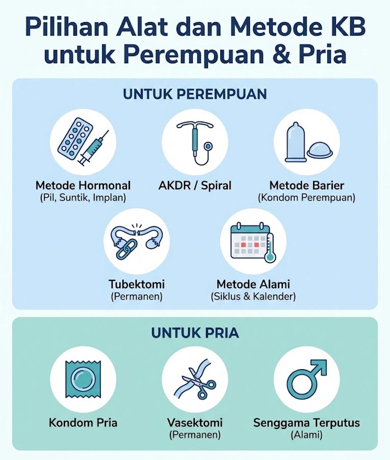 Alat dan Metode Kontrasepsi untuk Wanita dan Pria
