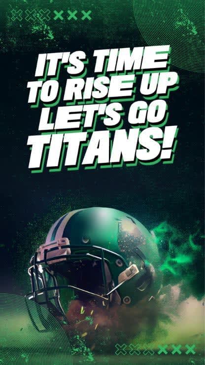 A refreshing and bold instagram story covered in green to support a football team 