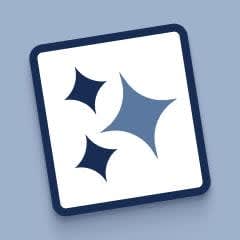 A small square featuring three emoji stars on the inside representing Placeit's Blank Canvas tool.