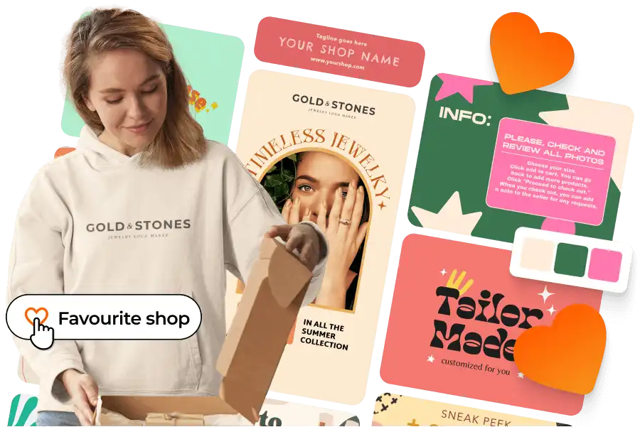 Etsy Templates Customizable templates for your Etsy Shop Placeit