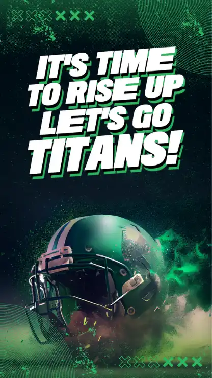 Instagram Story Template to Support a Football Team With an AI Theme