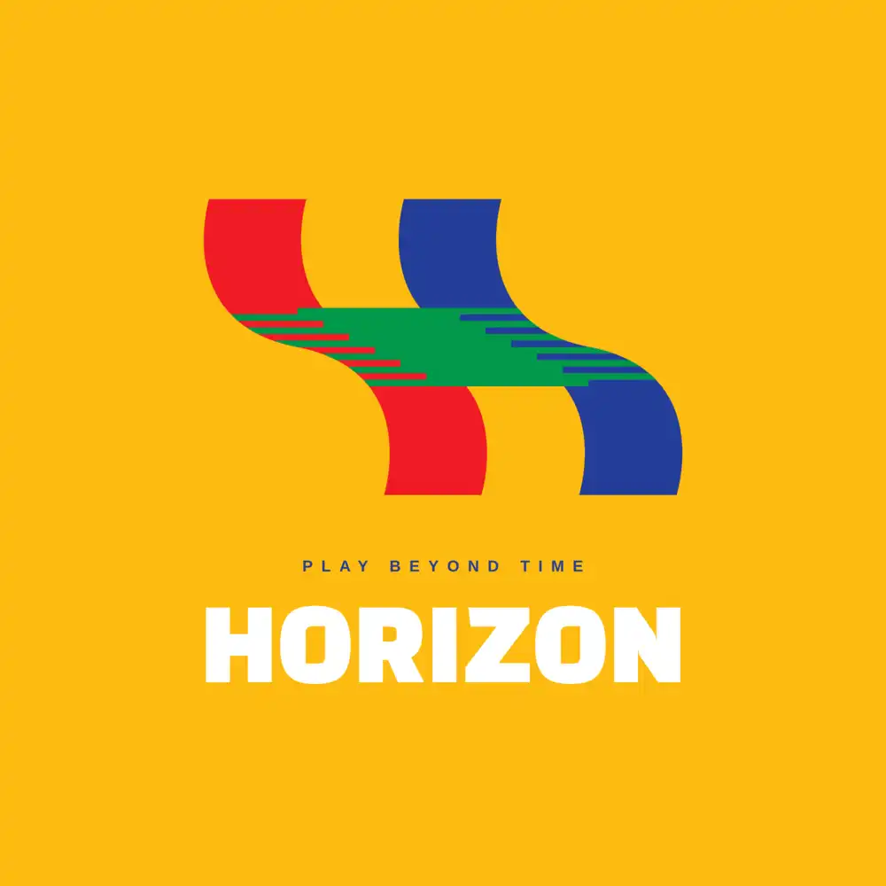 Retro Gaming Logo With An RGB Colored Graphic
