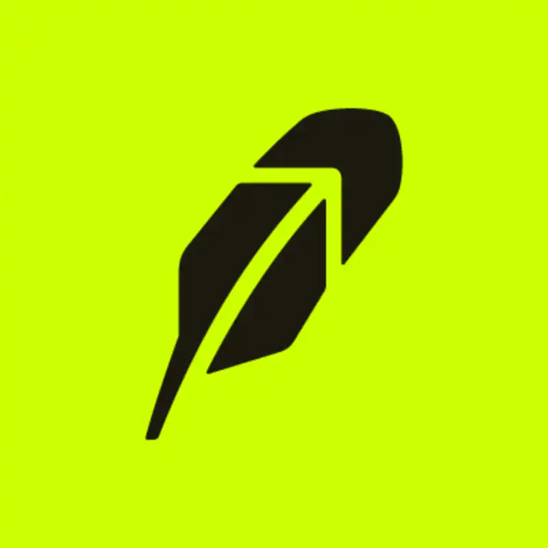 Robinhood Logo Illustrating a Green Logos Section Regarding Finance and Banking