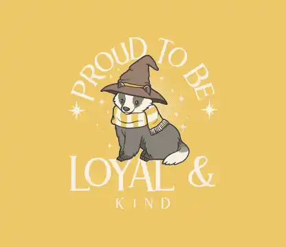 T-Shirt Design Template Featuring an Illustrated Puppy with a Wizard Costume