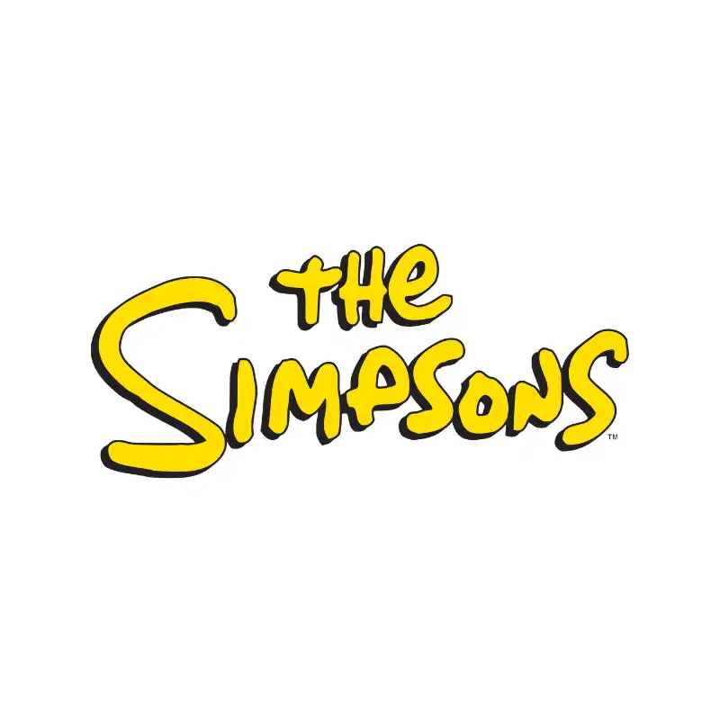 The Simpsons Logo Illustrating a Yellow Logos Section Regarding Entertainment and Media
