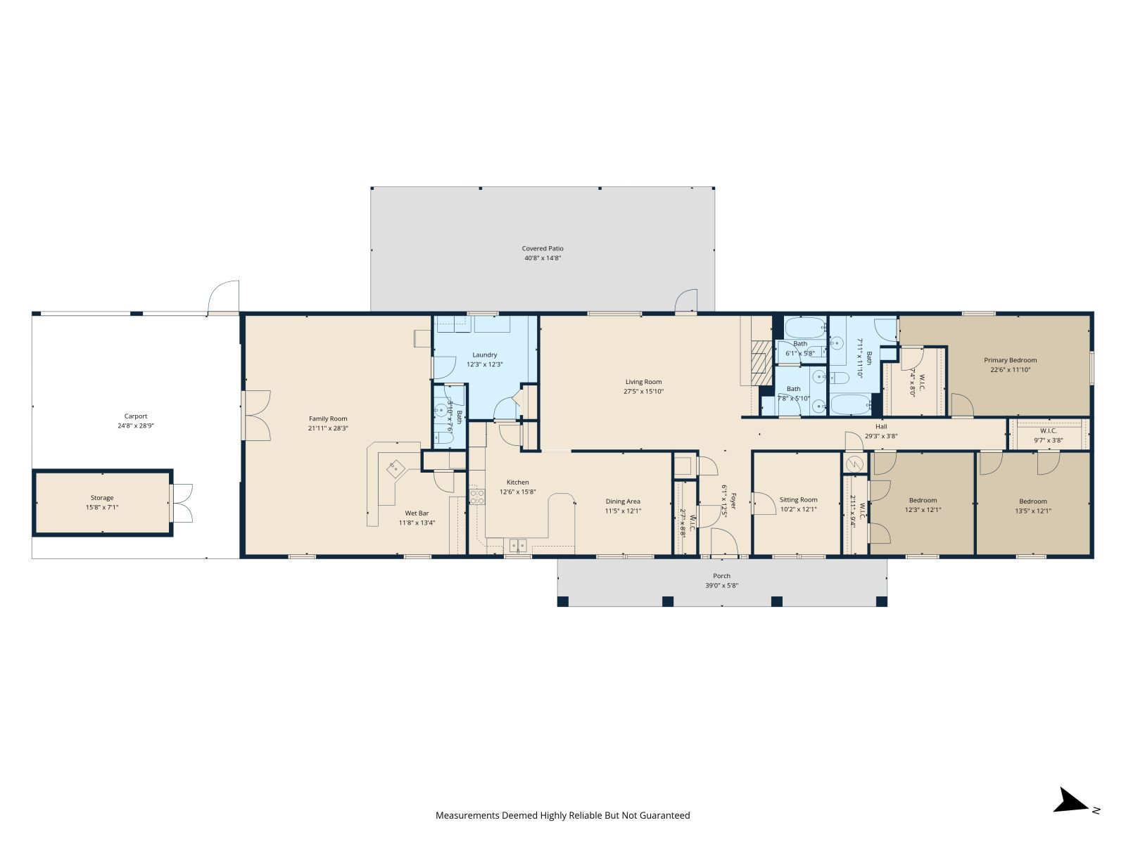 Floor plan of 1409 Bassett Road in Palestine, Texas