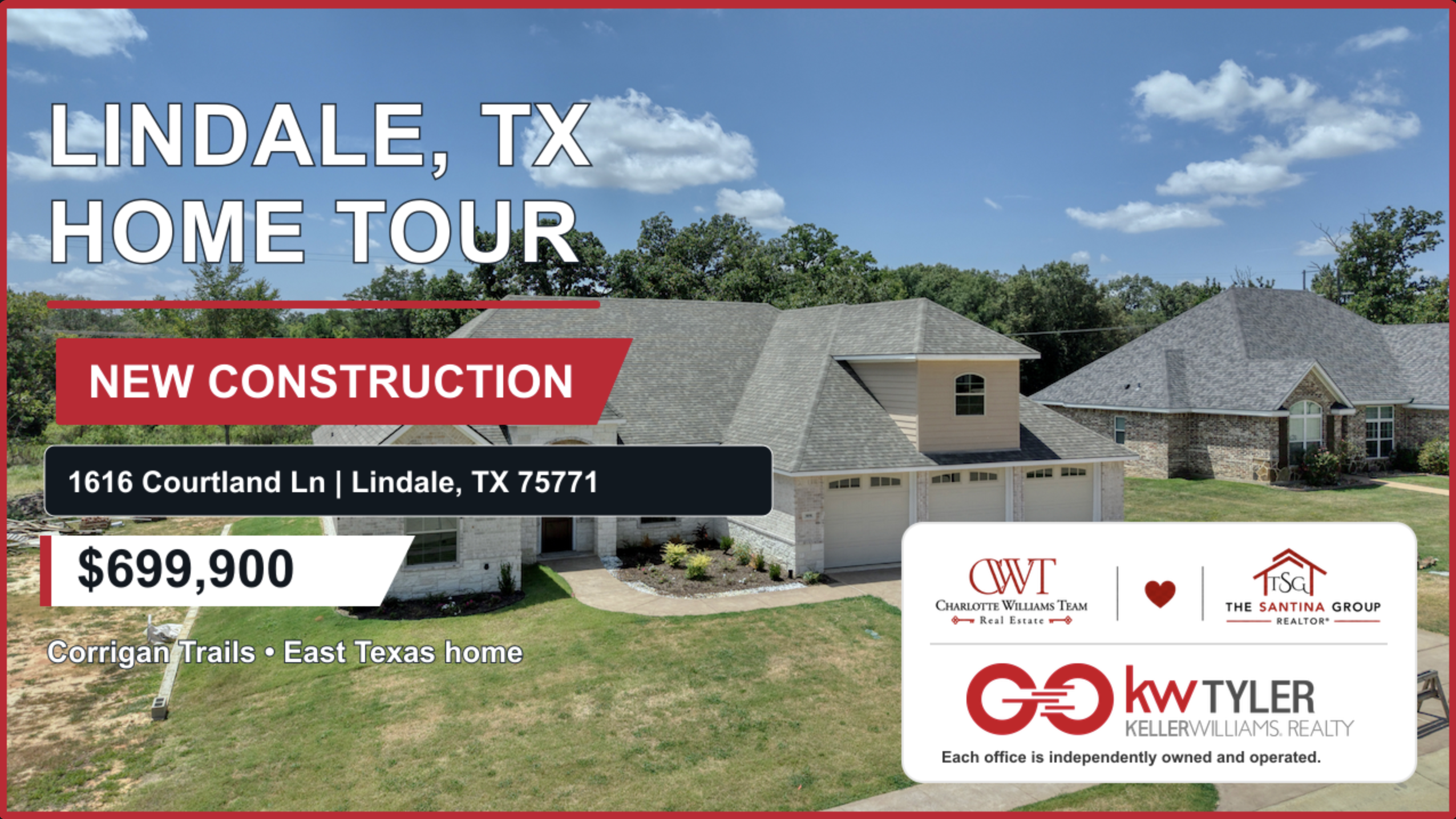 Video thumbnail for 1616 Courtland Ln — Lindale