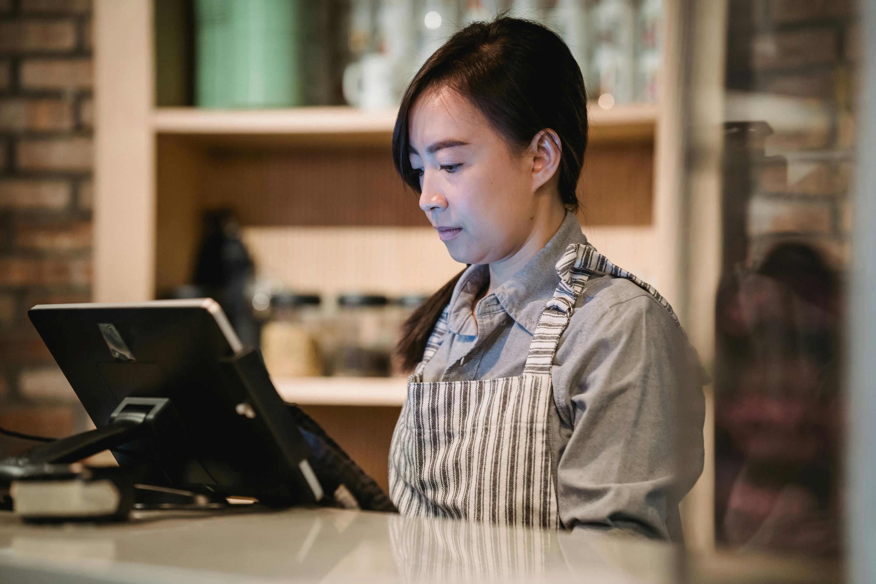 cash register at a small business