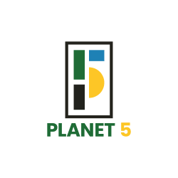 Planet 5 - Stacked Logo