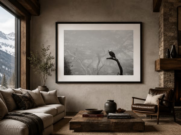 Eagle, framed