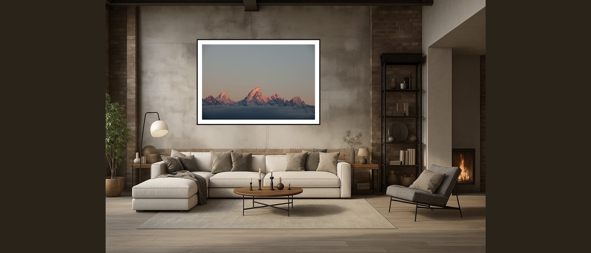 Alpenglow of The Tetons