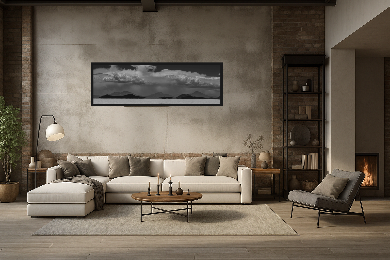 Volcanic Sea in Living Room