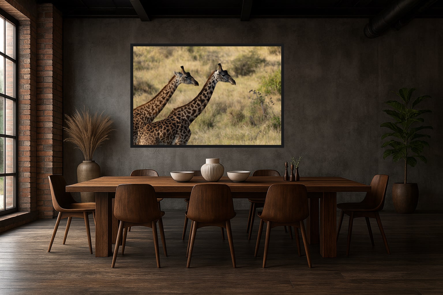 Mosaics of the Savannah in a room