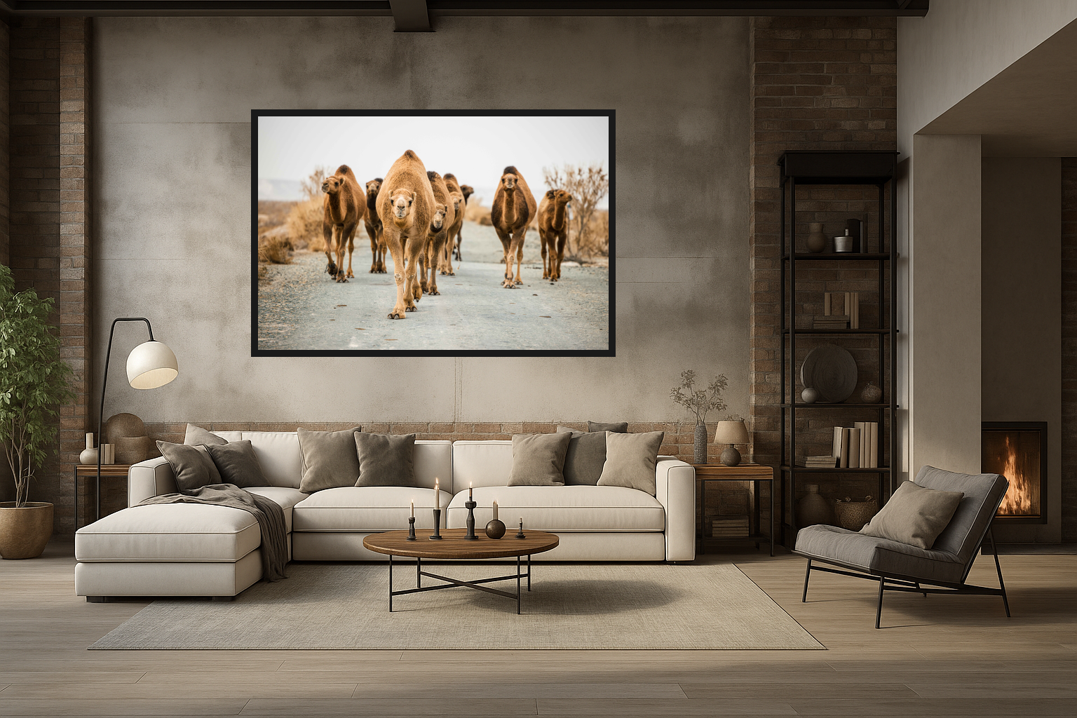 The Ancient Road in Living Room