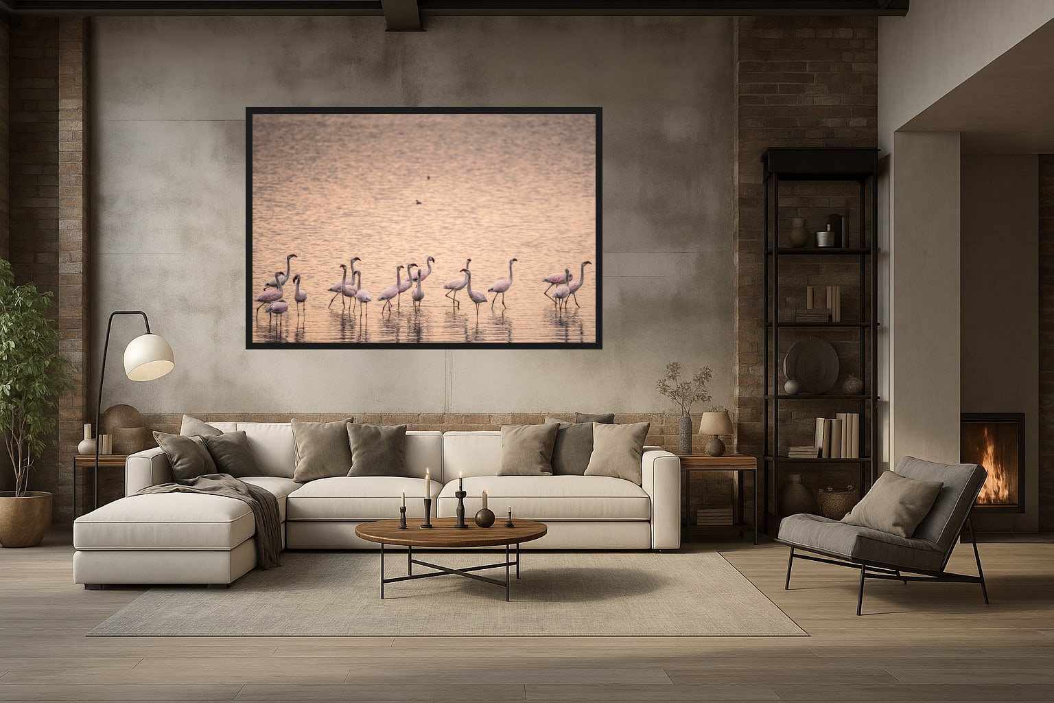 The Golden Congregation in a room