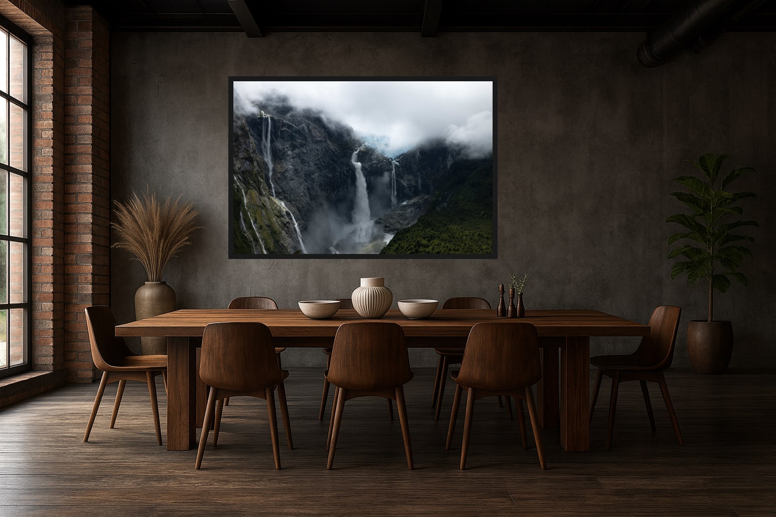 Celestial Cascade in a room