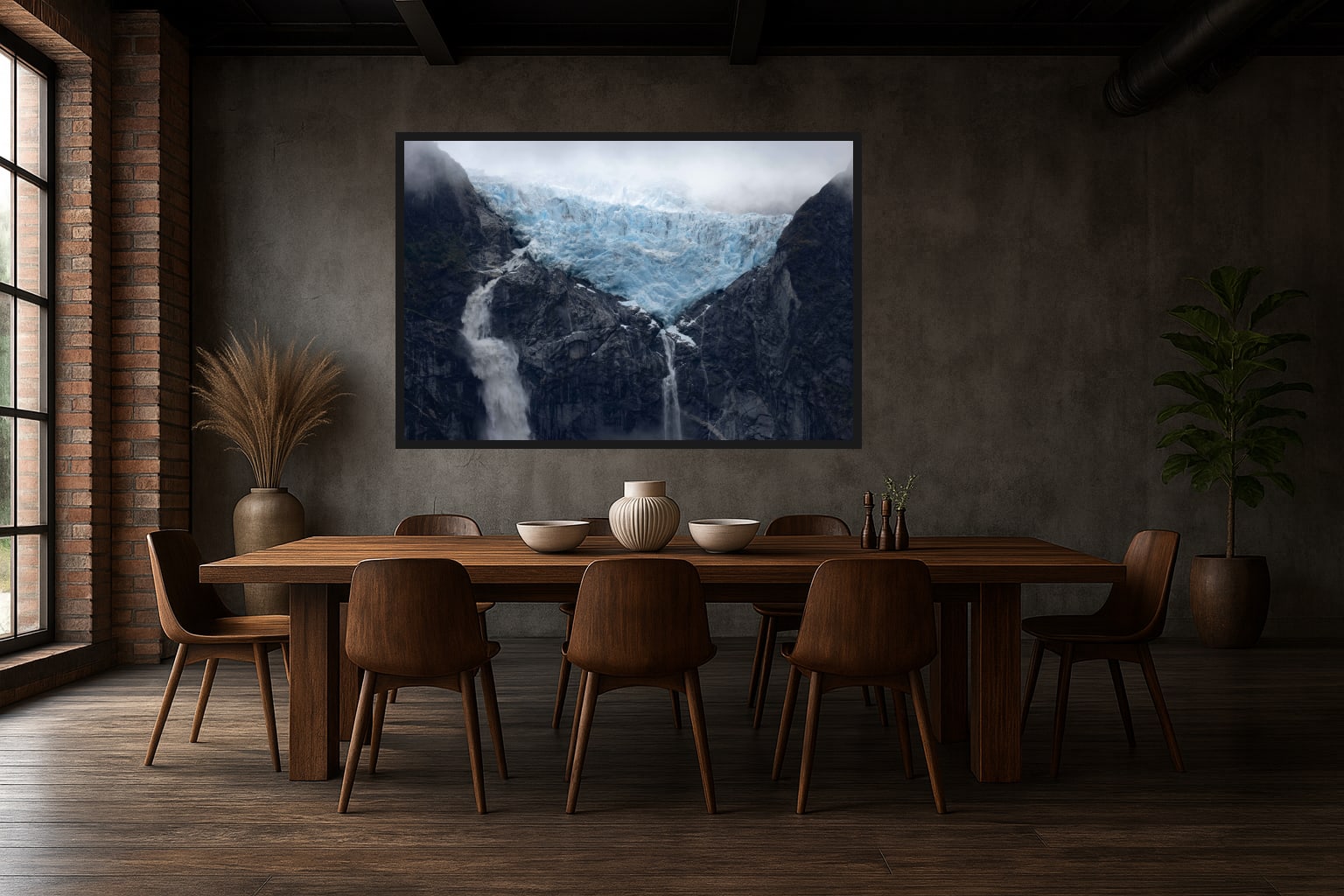 Glacial Descent in a room
