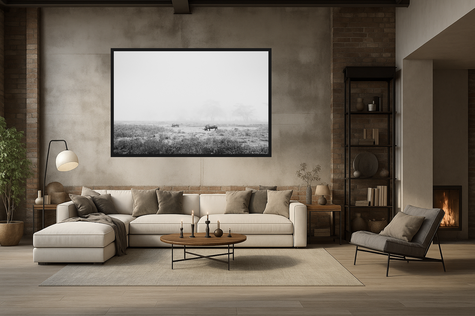 Monochrome Duality in a room