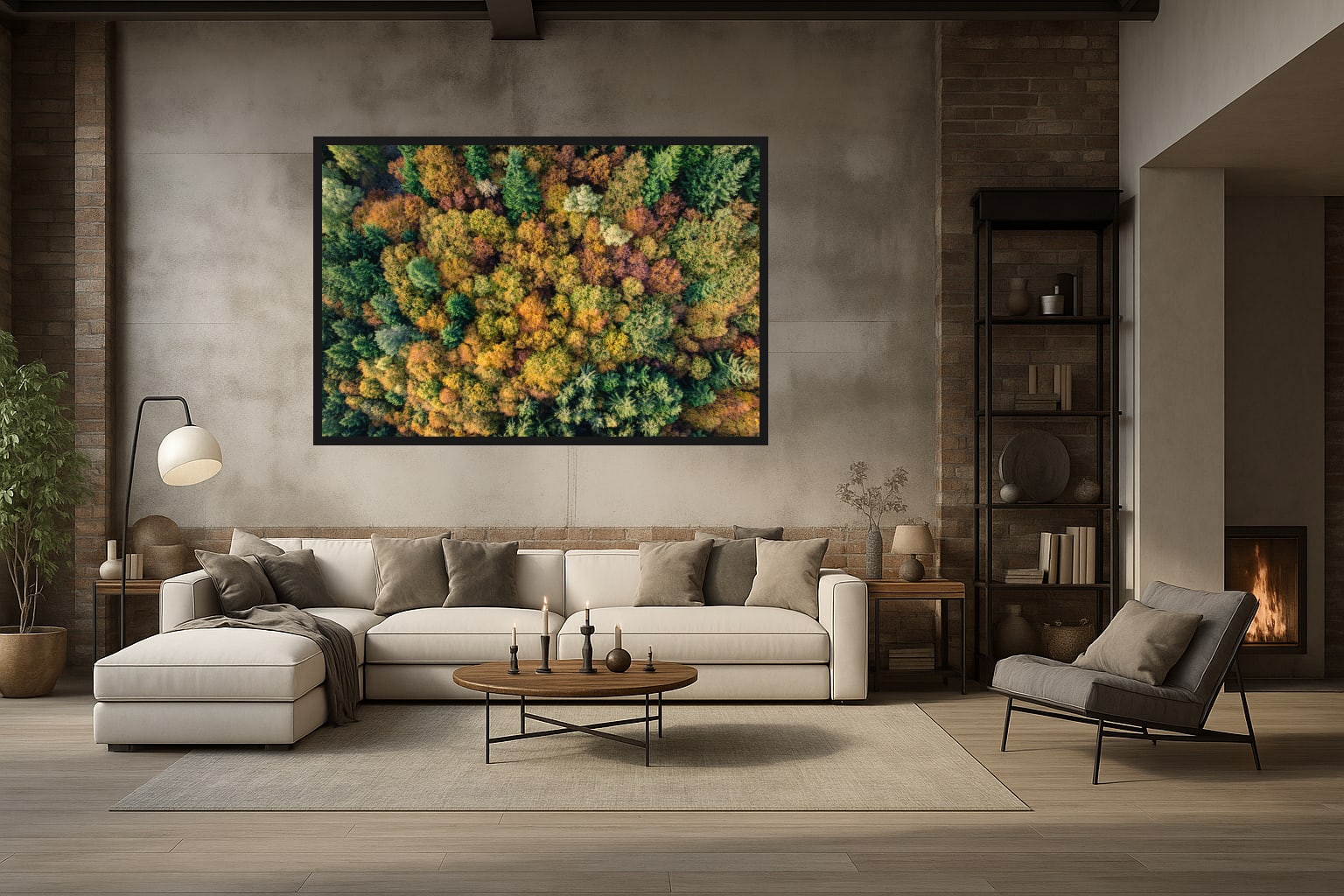 Alpine Autumn in a room
