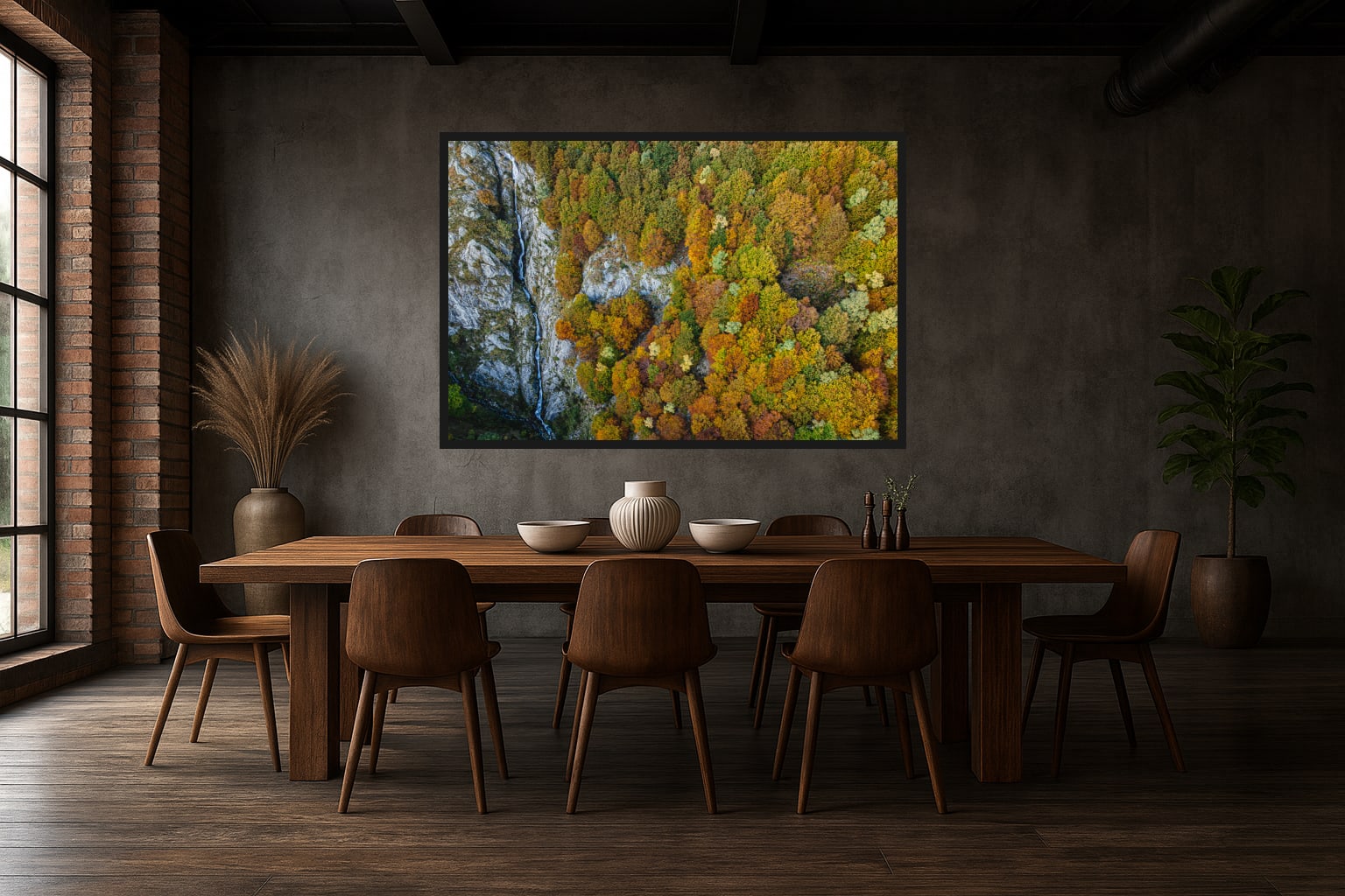 Alpine Cascade in a room