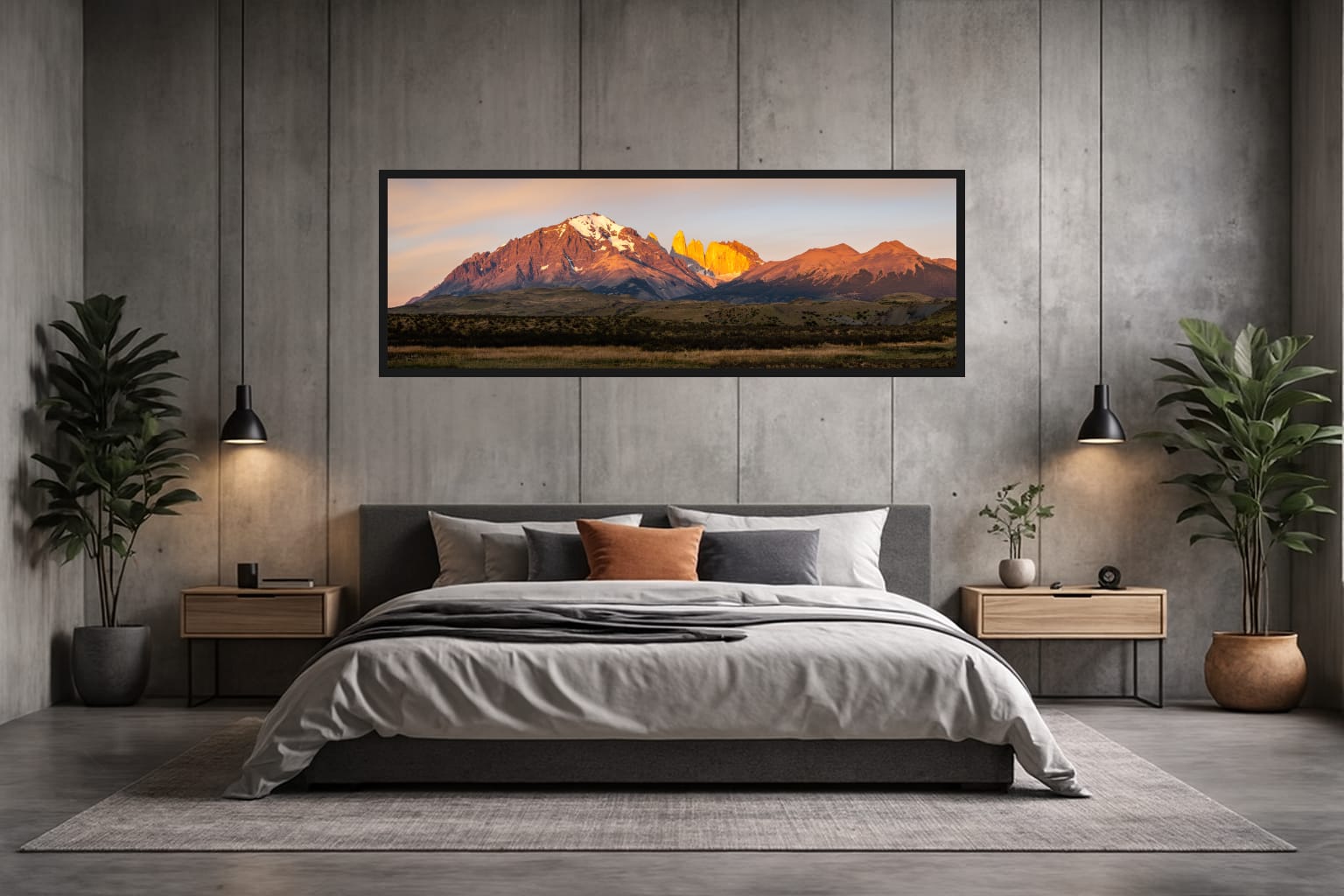 Sunset Spires in a room