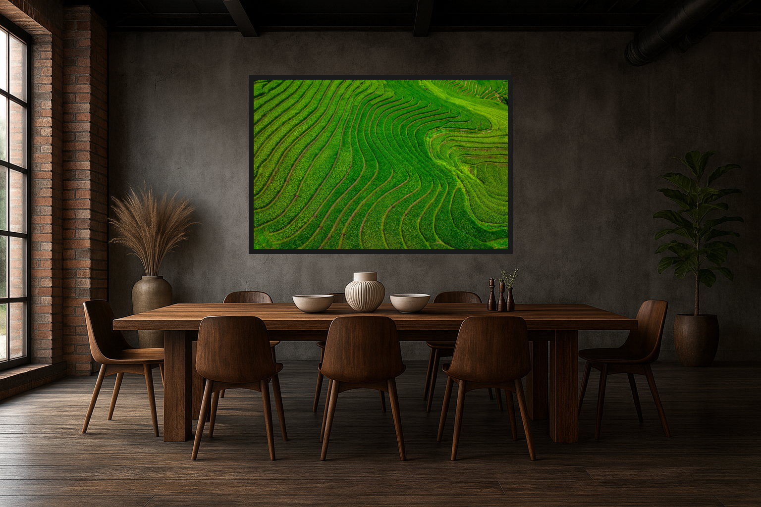 Terraced Perfection in a room