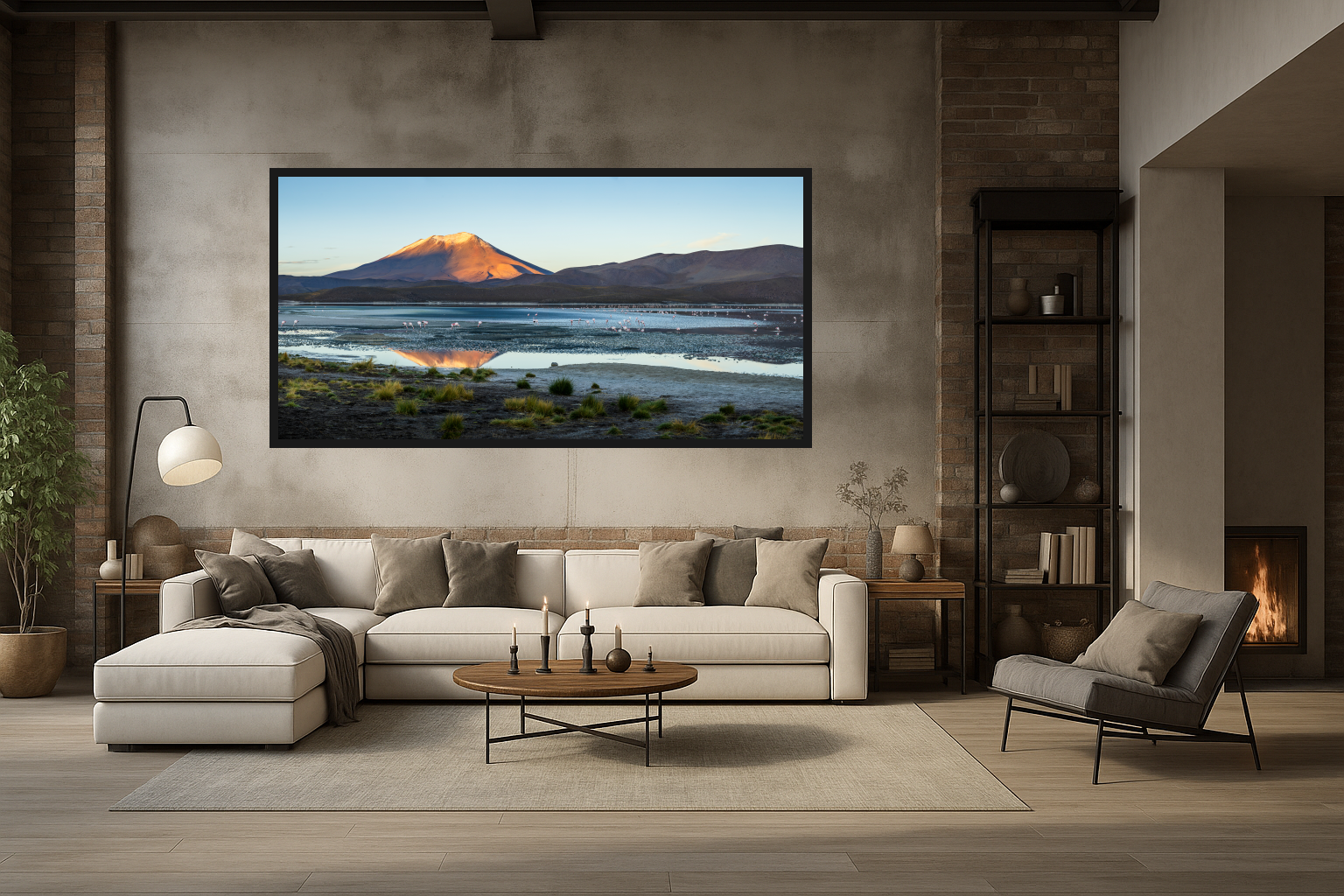 Flamingo Kingdom in Living Room