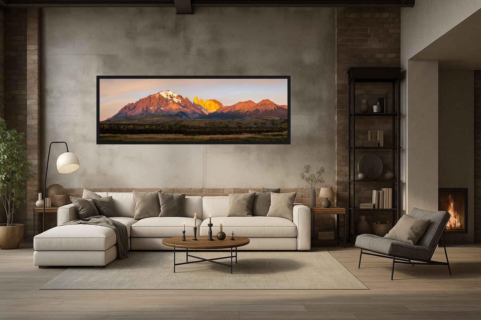 Sunset Spires in Living Room