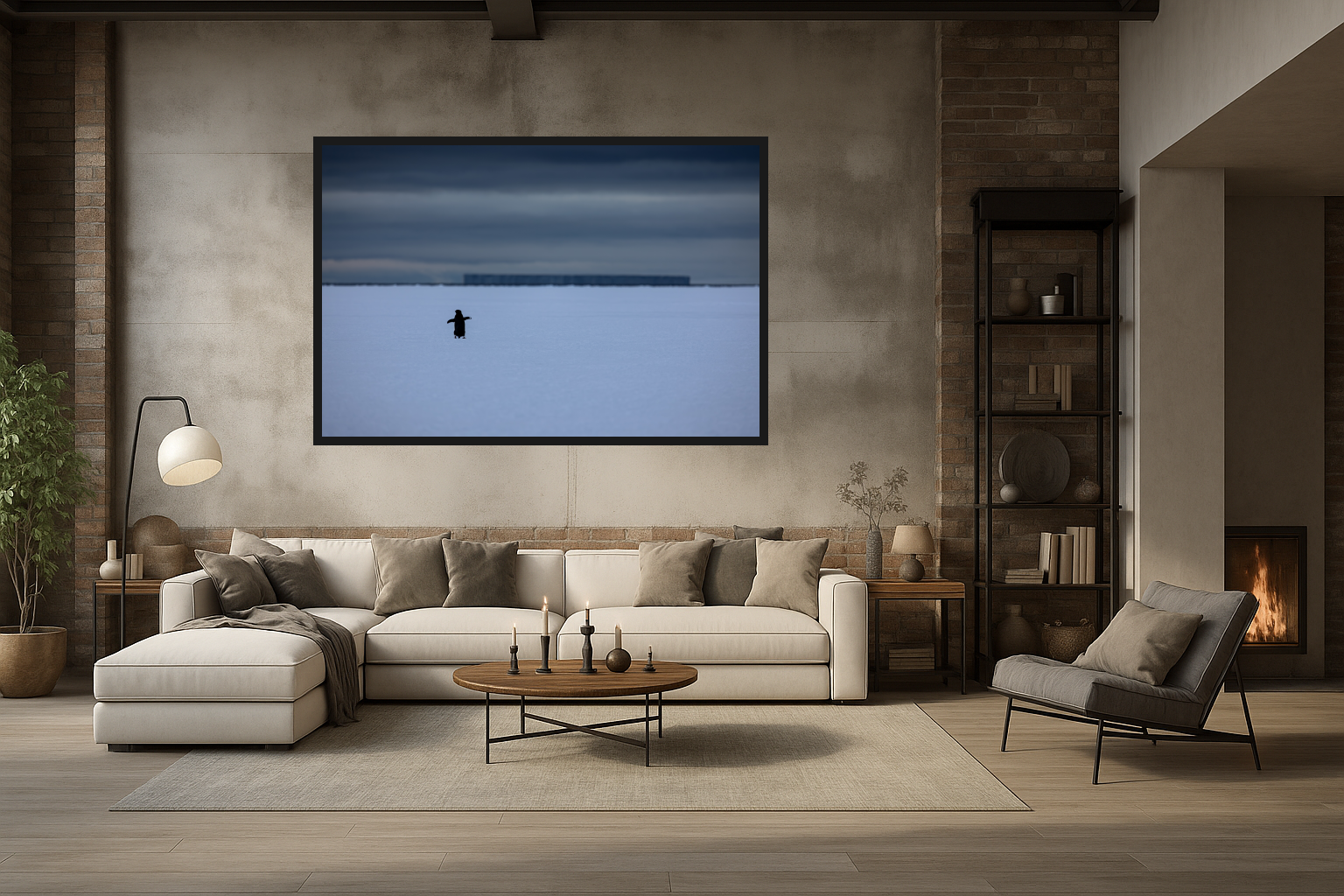 Frozen Footsteps in Living Room