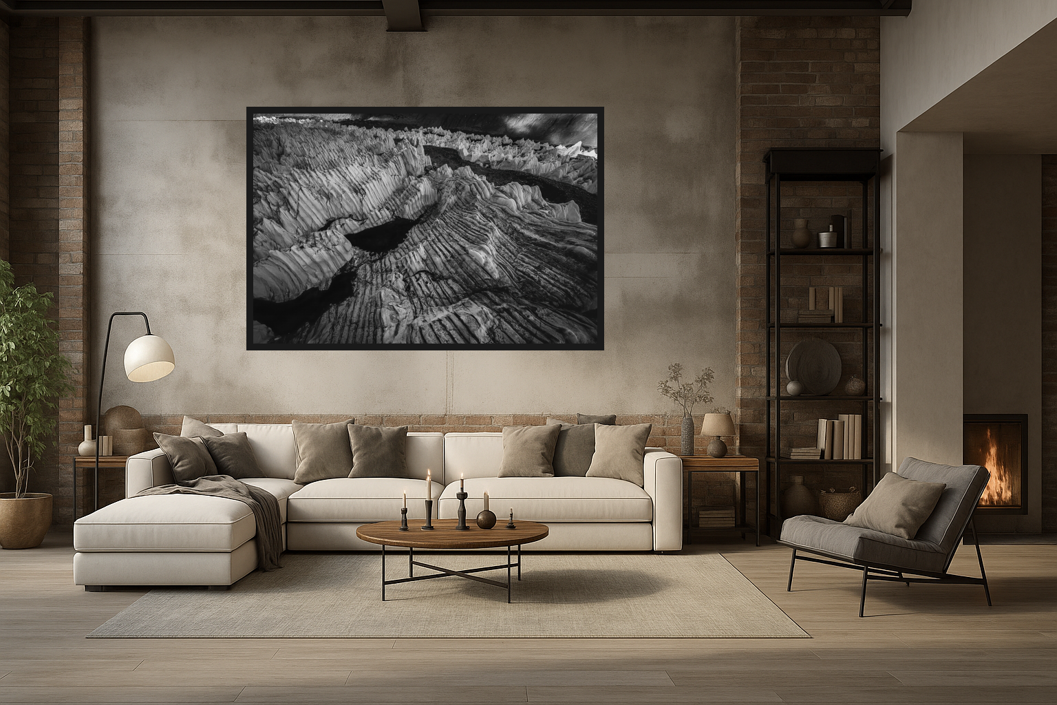 Rongbuk Glacier in Living Room