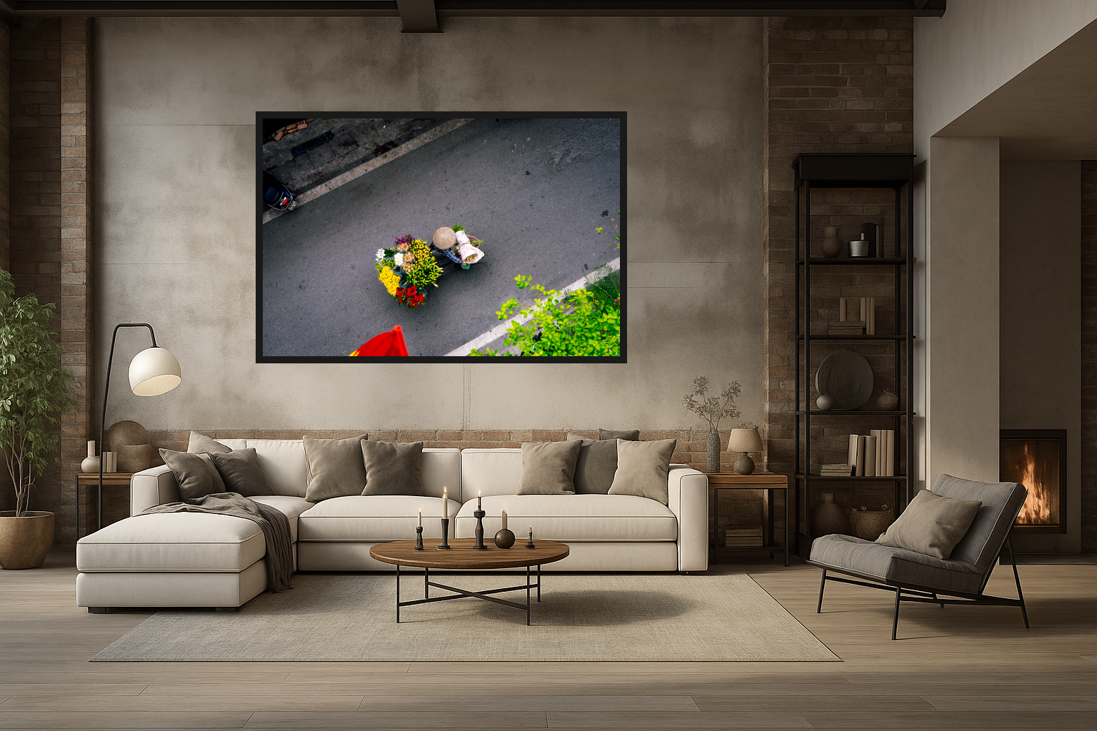 Morning Commute in Living Room