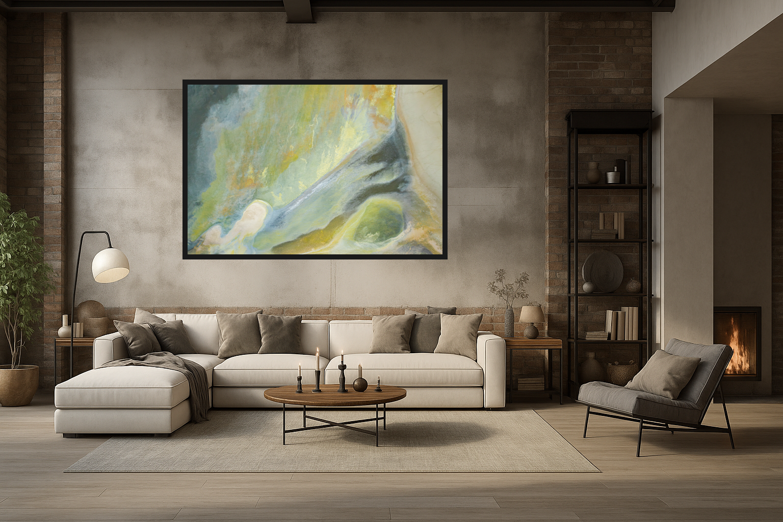 Textured Flow in Living Room