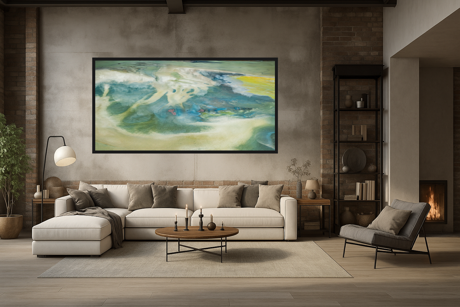 Earth in Living Room