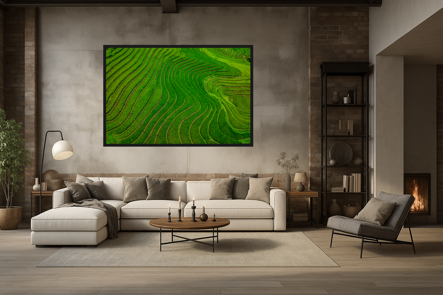 Terraced Perfection in Living Room