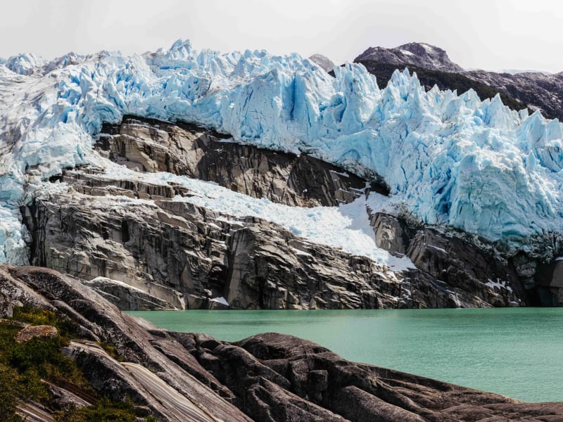 Glacial Lake in Andean Stone.