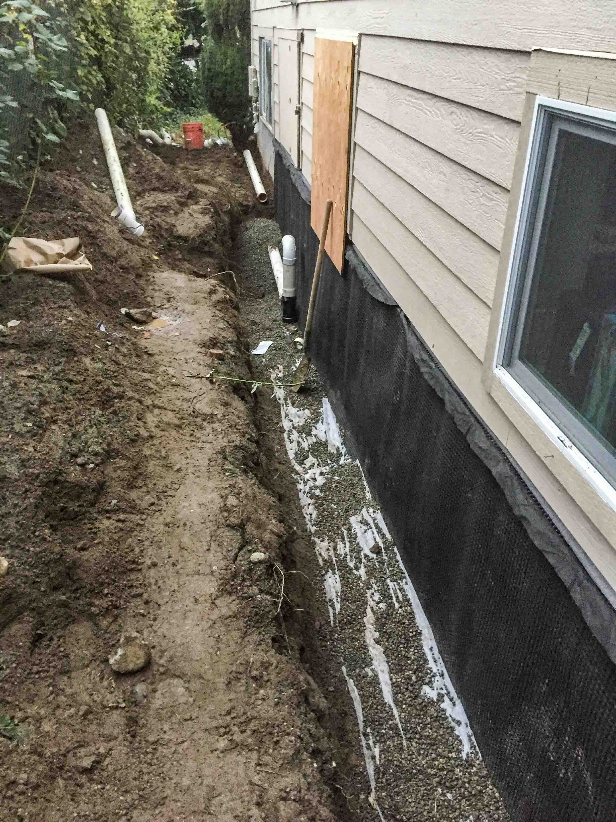 Basement Exterior Drainage System - Basement Drainage System Seattle