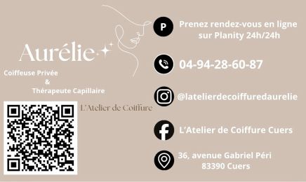 Aurélie Coiffeuse Privée & Thérapeute Capillaire : Coiffeur à Cuers