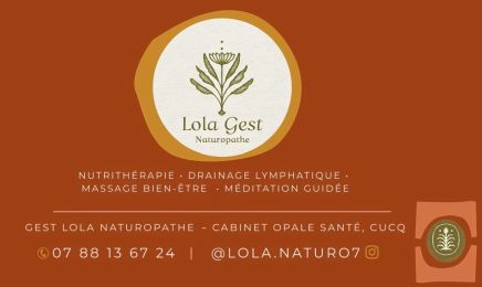 Lola Gest Naturopathe  : Institut de beauté à Cucq